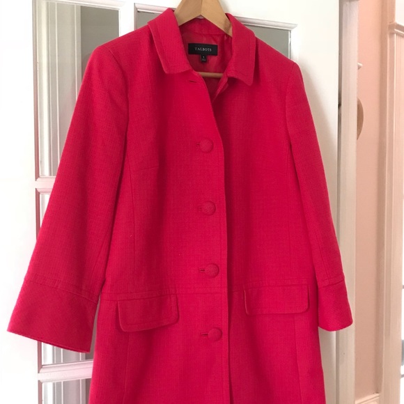 Talbots Jackets & Blazers - Talbots Magenta Coat